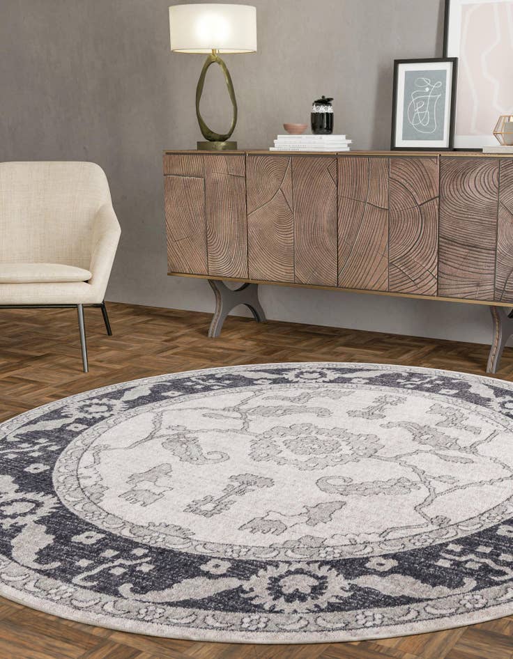 Detail image of  7' x 7' Eco Traditional Round Rug