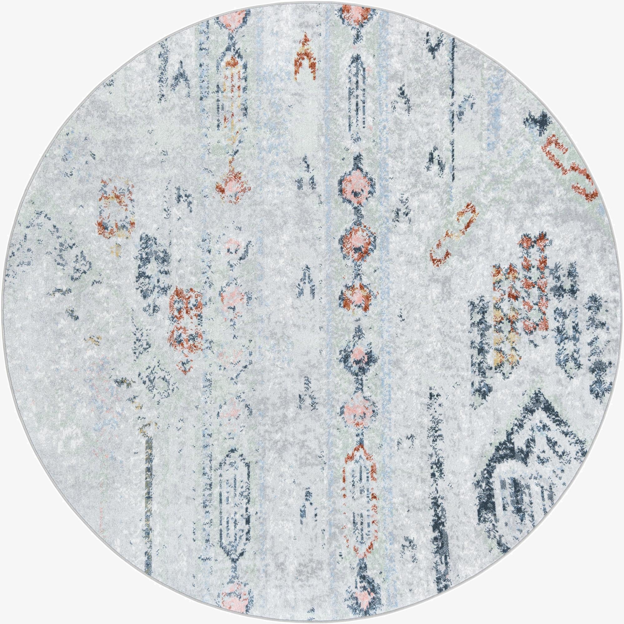  7' 10 x 7' 10 Kamala Washable Round Rug