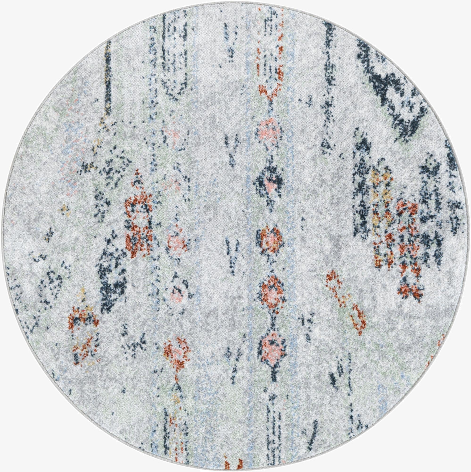  3' 3 x 3' 3 Kamala Washable Round Rug