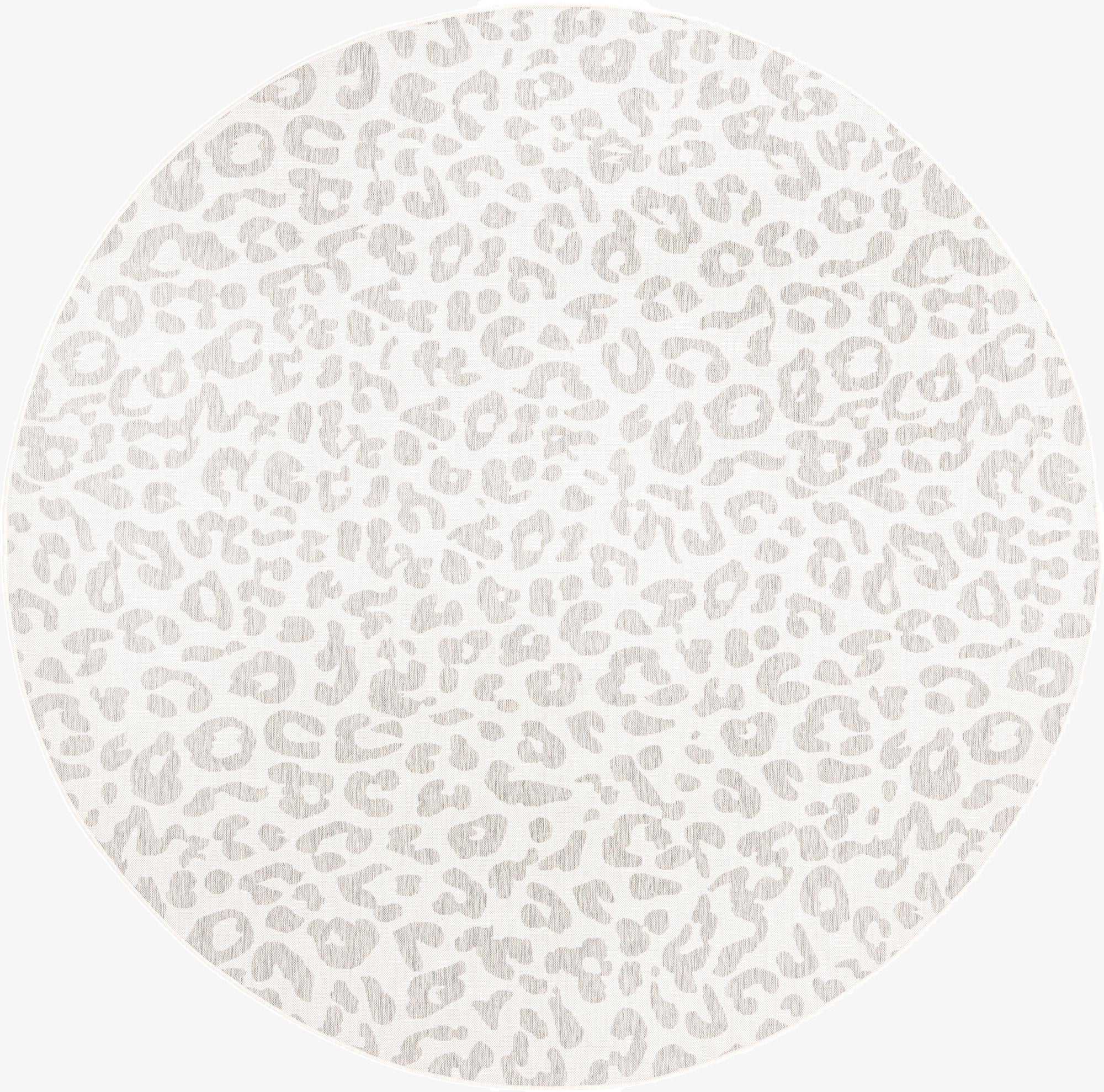  10' x 10'  Washable Safari Indoor / Outdoor Round Rug