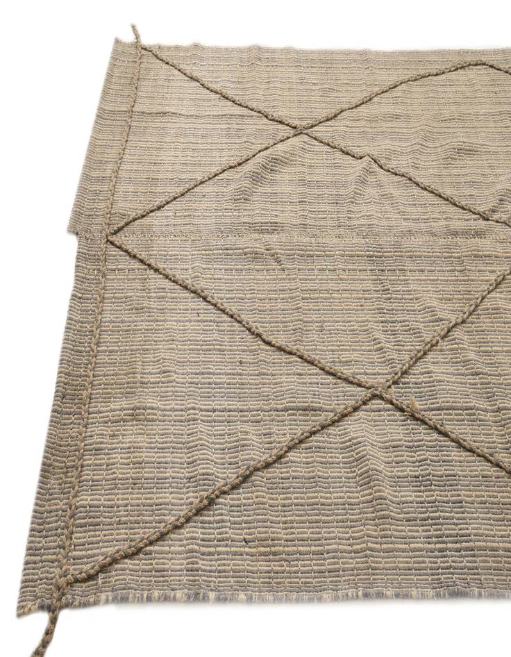 Detail image of  6' 1 x 12' 1  Hand Knotted Moroccan Wool Runner Rug
