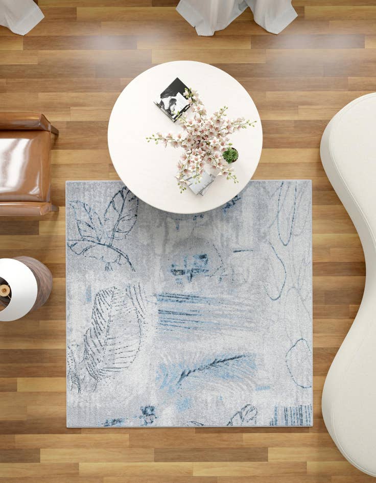 Detail image of  5' 3 x 5' 3 Kamala Washable Square Rug