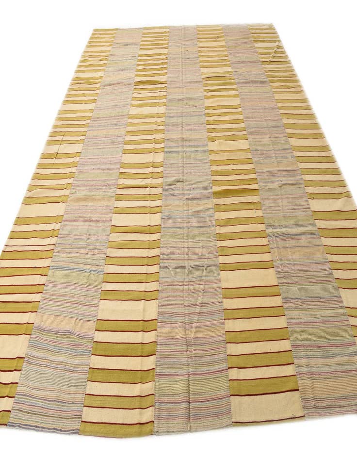 Detail image of  10' 5 x 12' 4  Hand Woven Kilim Modern Wool Rug