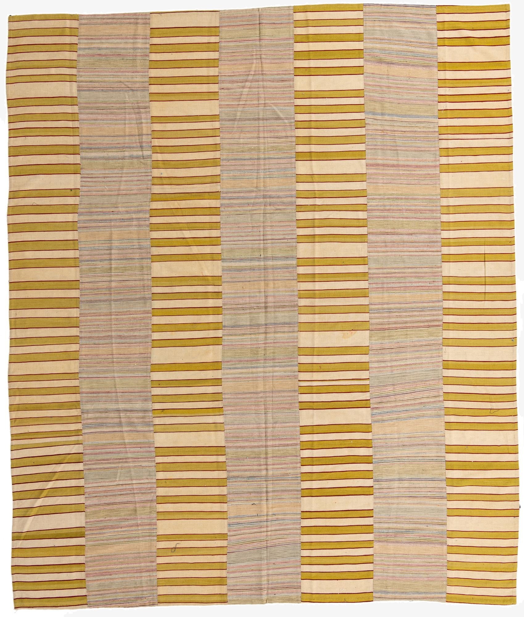  10' 5 x 12' 4  Hand Woven Kilim Modern Wool Rug