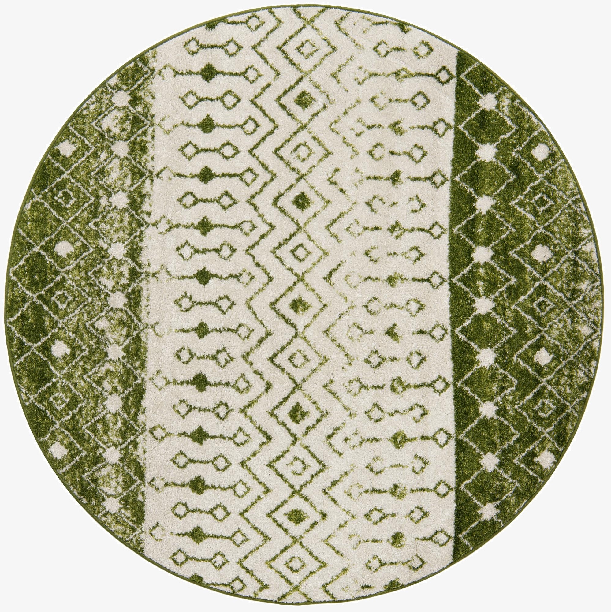  6' x 6' Moroccan Trellis Round Rug
