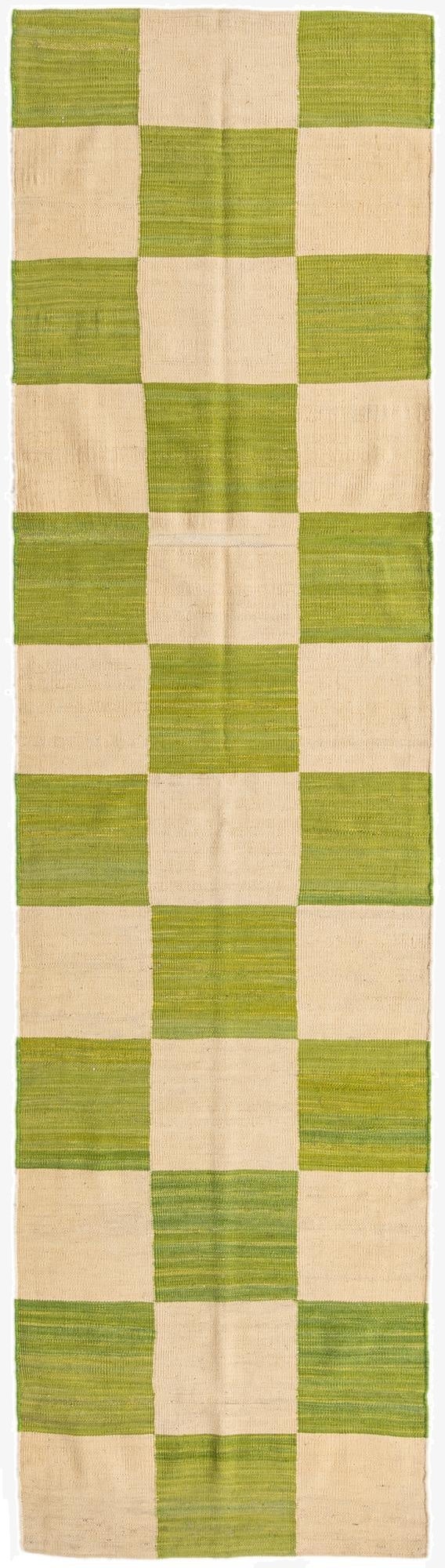  2' 8 x 9' 9  Hand Woven Kilim Modern Wool Runner Rug