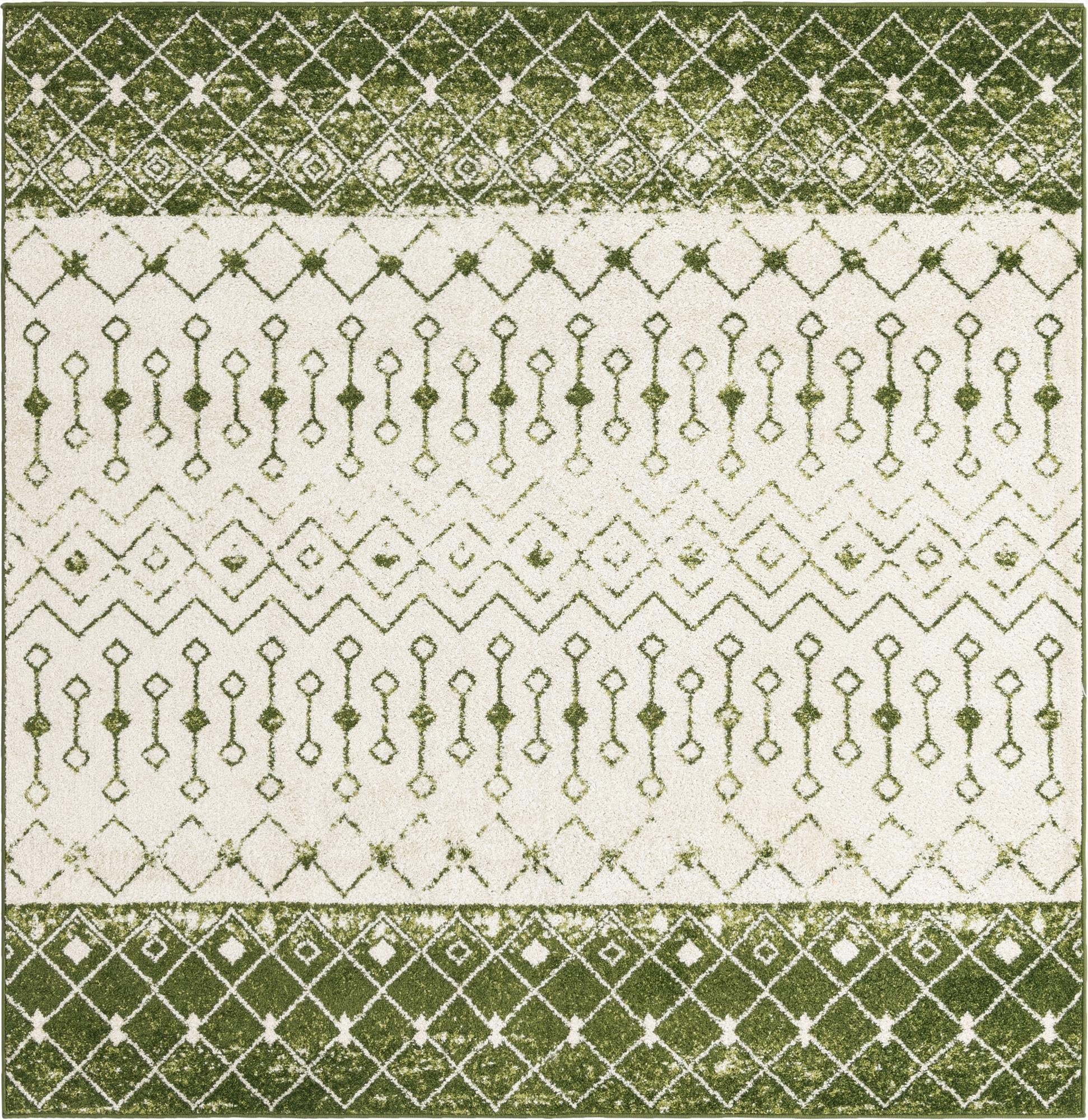  6' x 6' Moroccan Trellis Square Rug