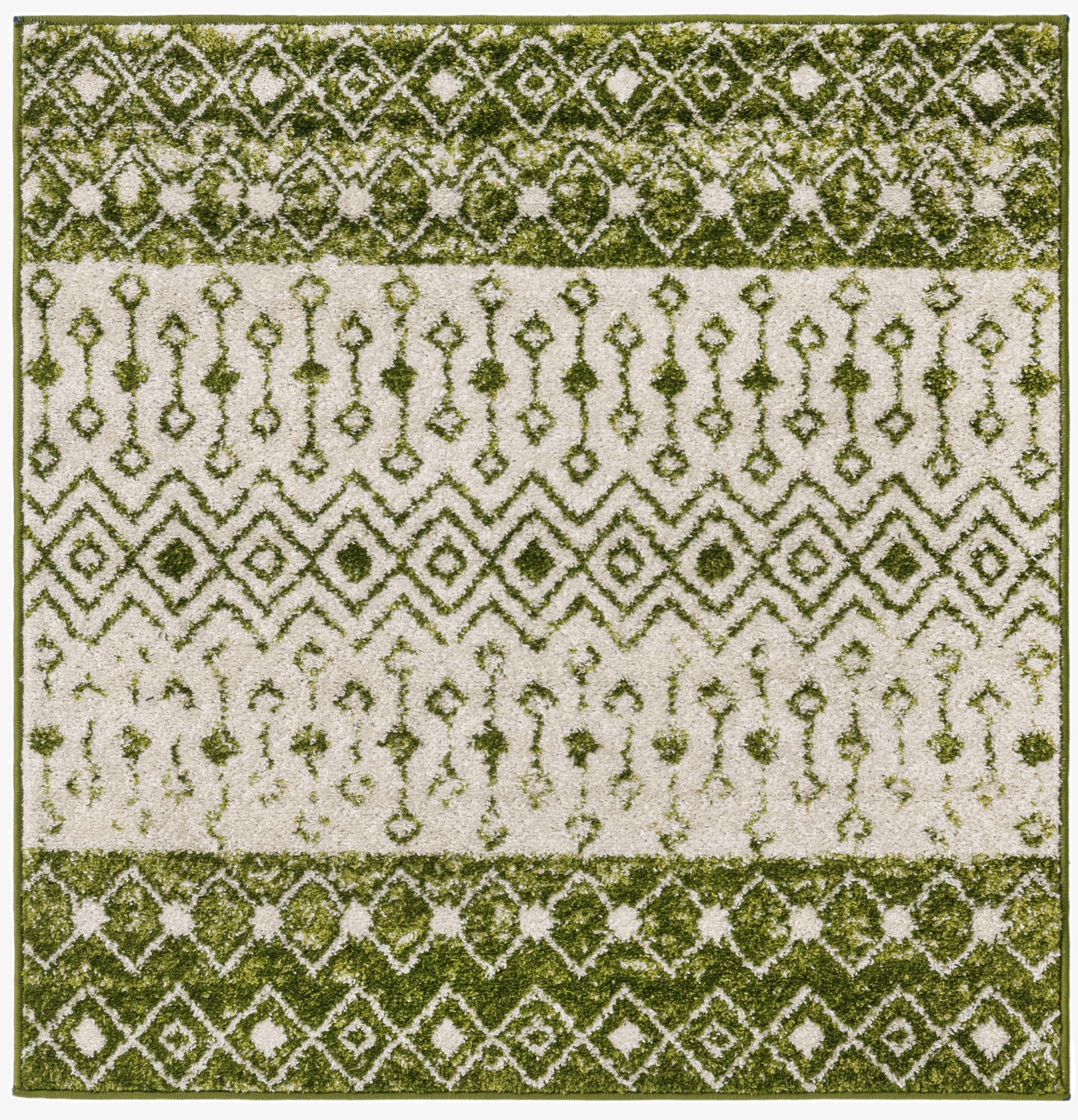  4' x 4' Moroccan Trellis Square Rug