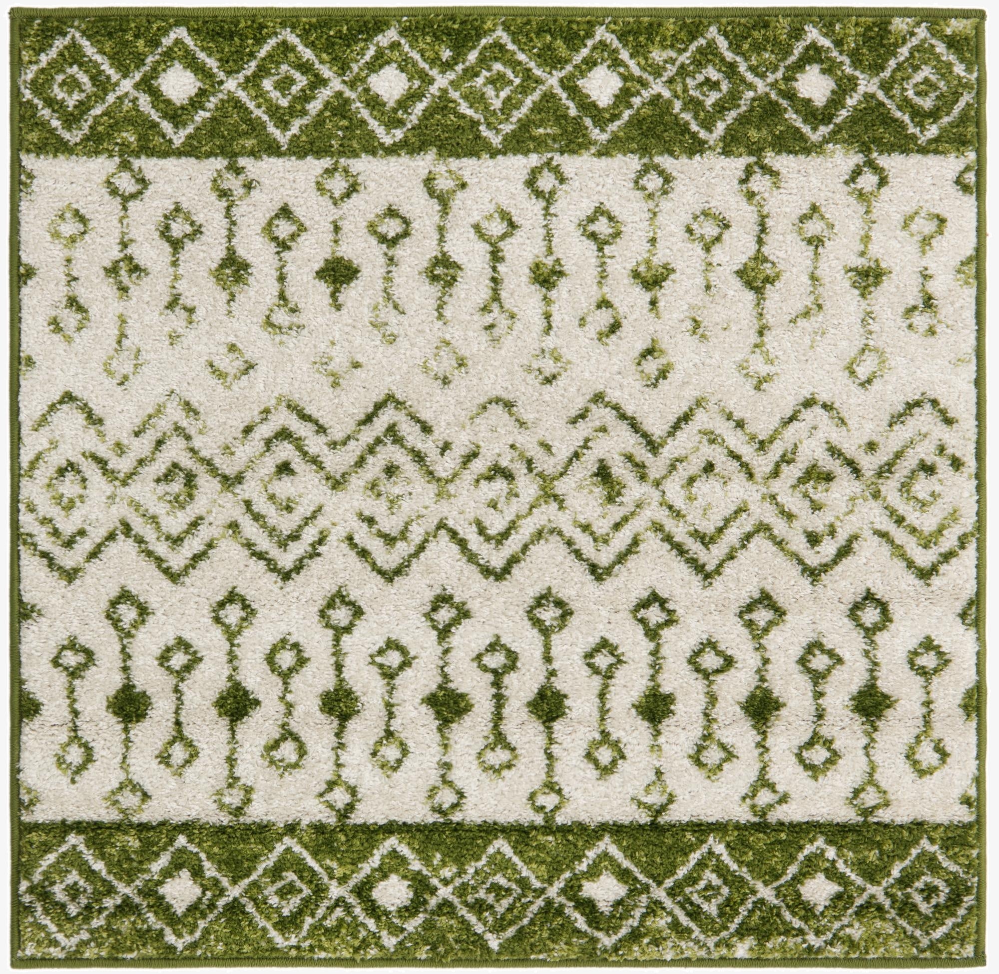  3' 3 x 3' 3 Moroccan Trellis Square Rug
