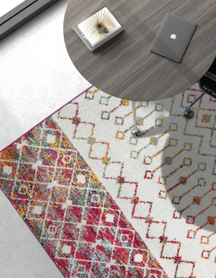 Detail image of  9' x 12' Moroccan Trellis Rug