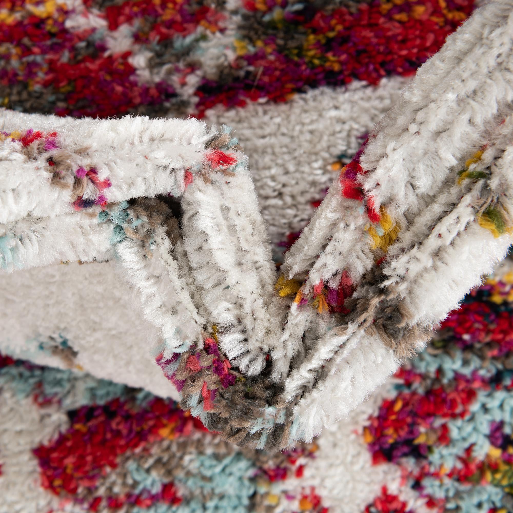  Custom Ivory Multi Moroccan Trellis Rug