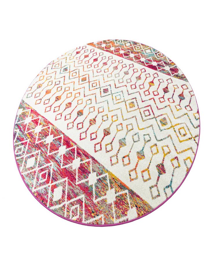 Detail image of  10' x 10' Moroccan Trellis Round Rug