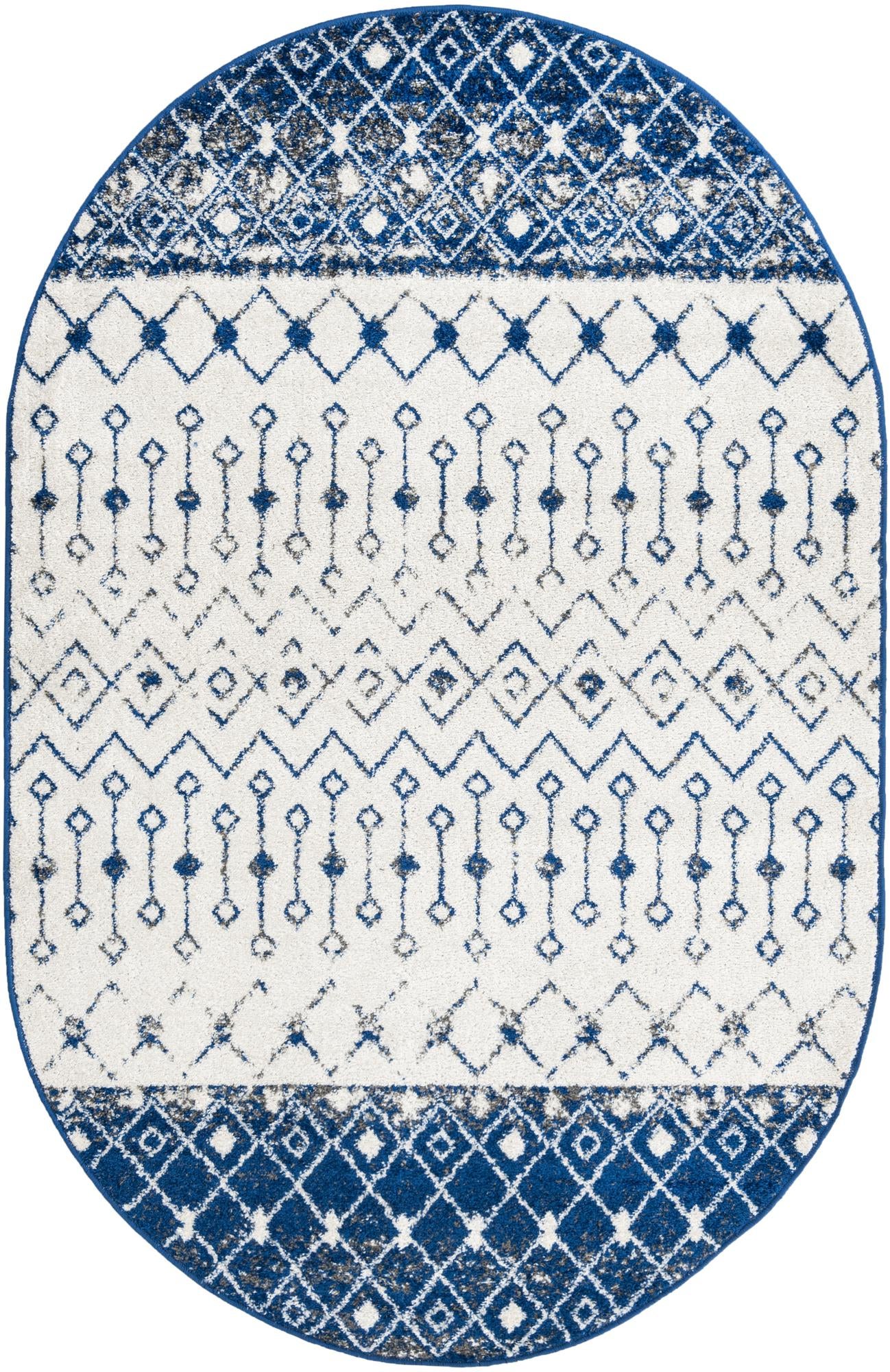 Rug Ivory Navy Blue Swatch link