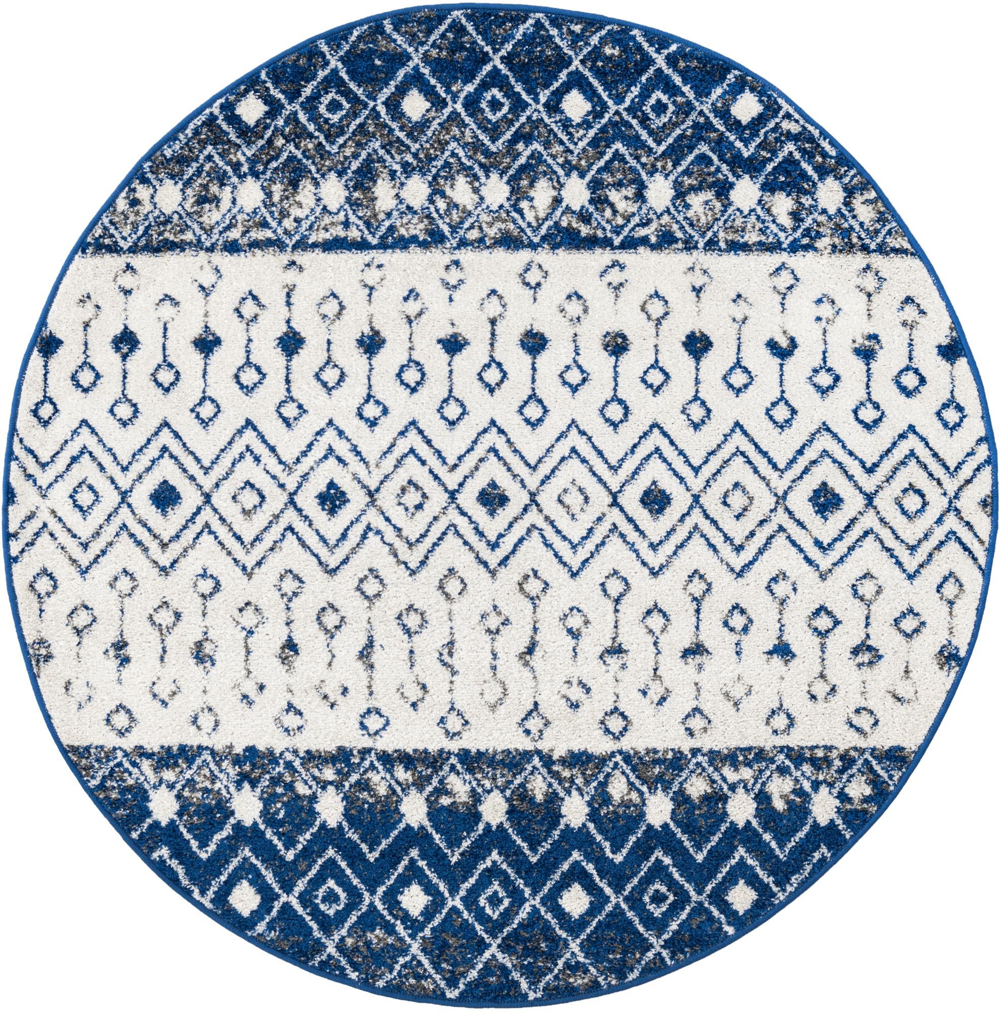 Rug Ivory Navy Blue Swatch link