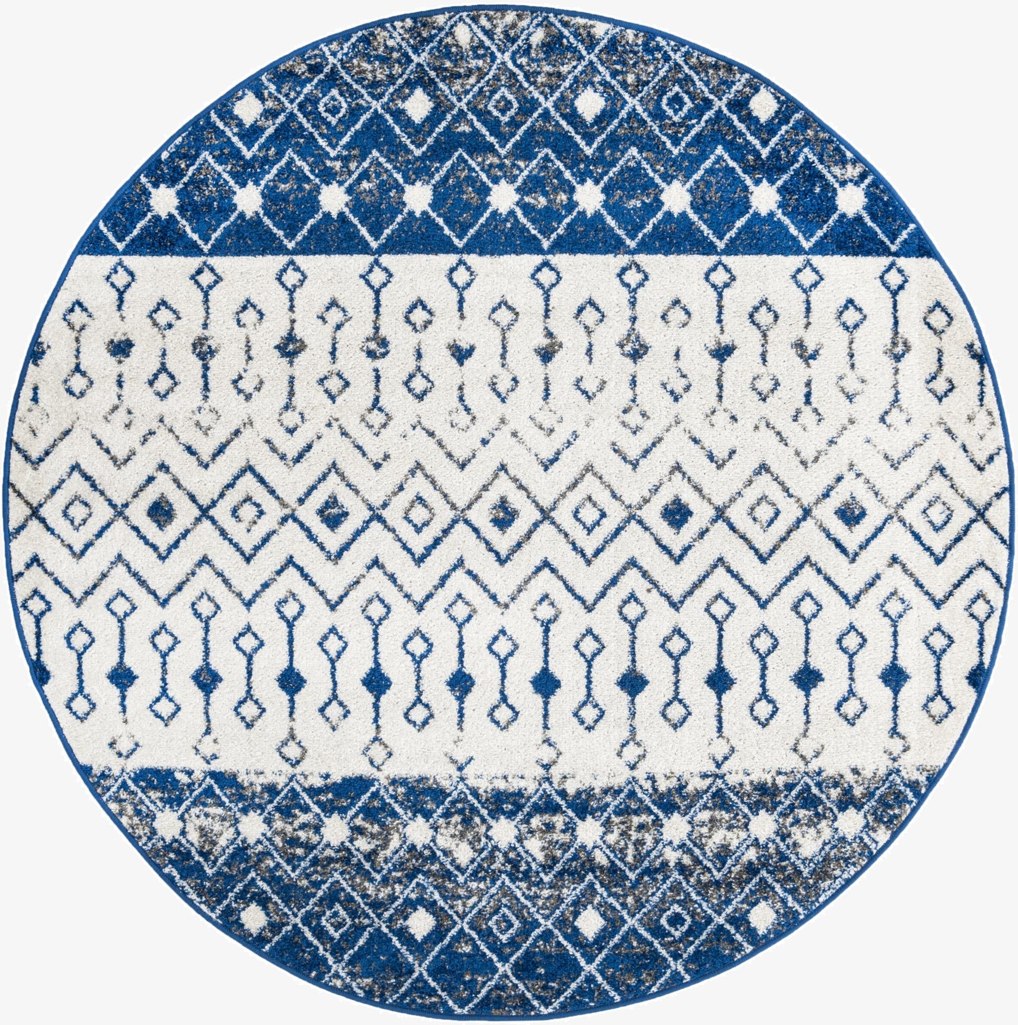  6' x 6' Moroccan Trellis Round Rug