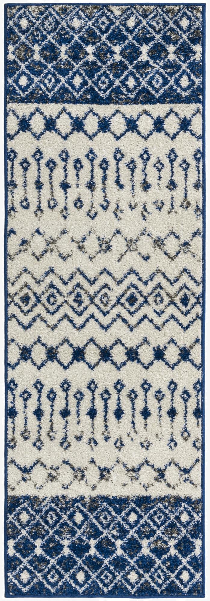  2' x 6' Moroccan Trellis Runner Rug