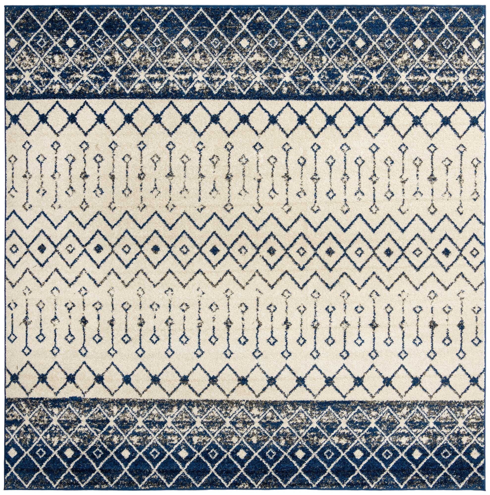 Rug Ivory Navy Blue Swatch link