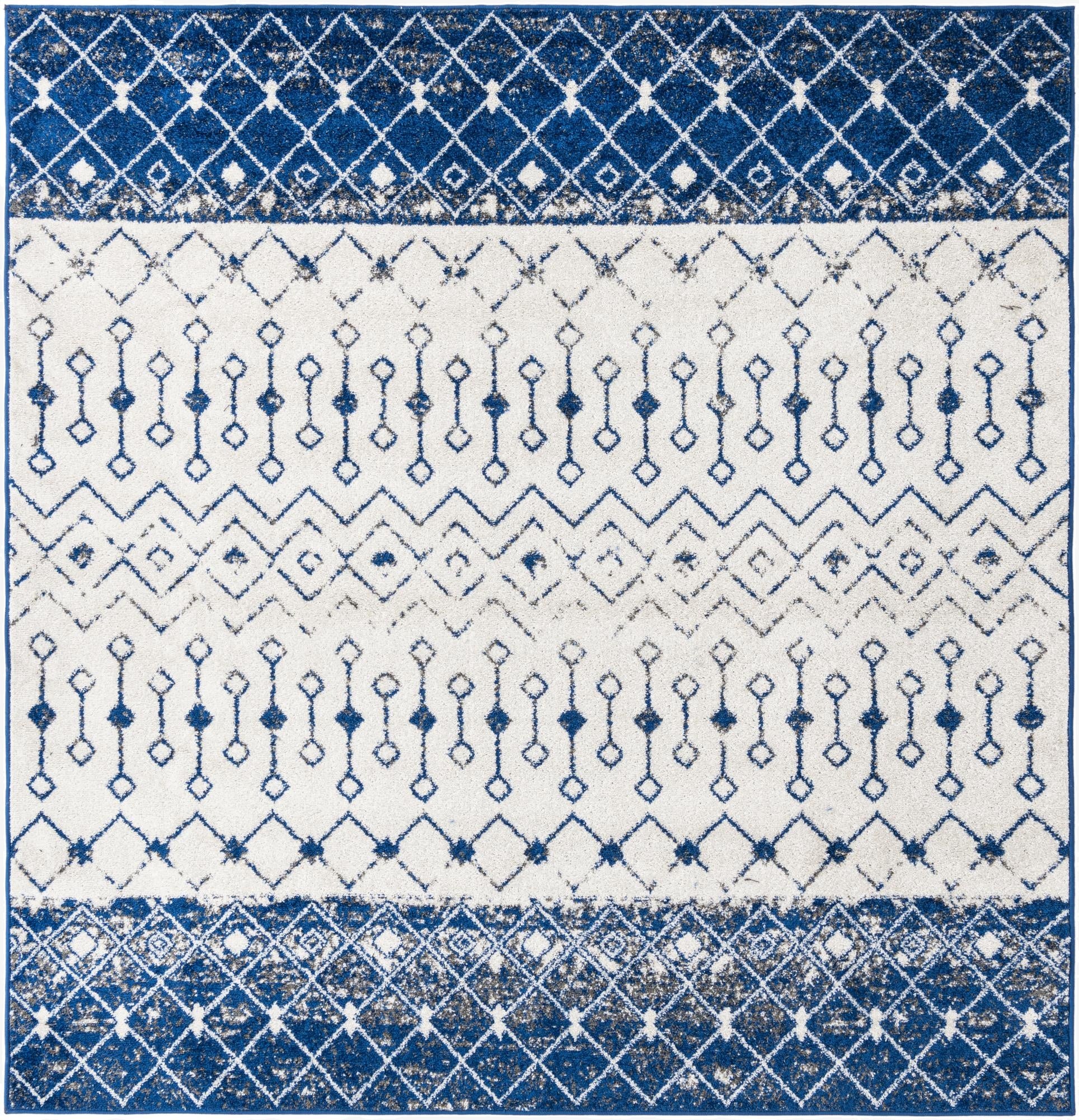  7' 10 x 7' 10 Moroccan Trellis Square Rug