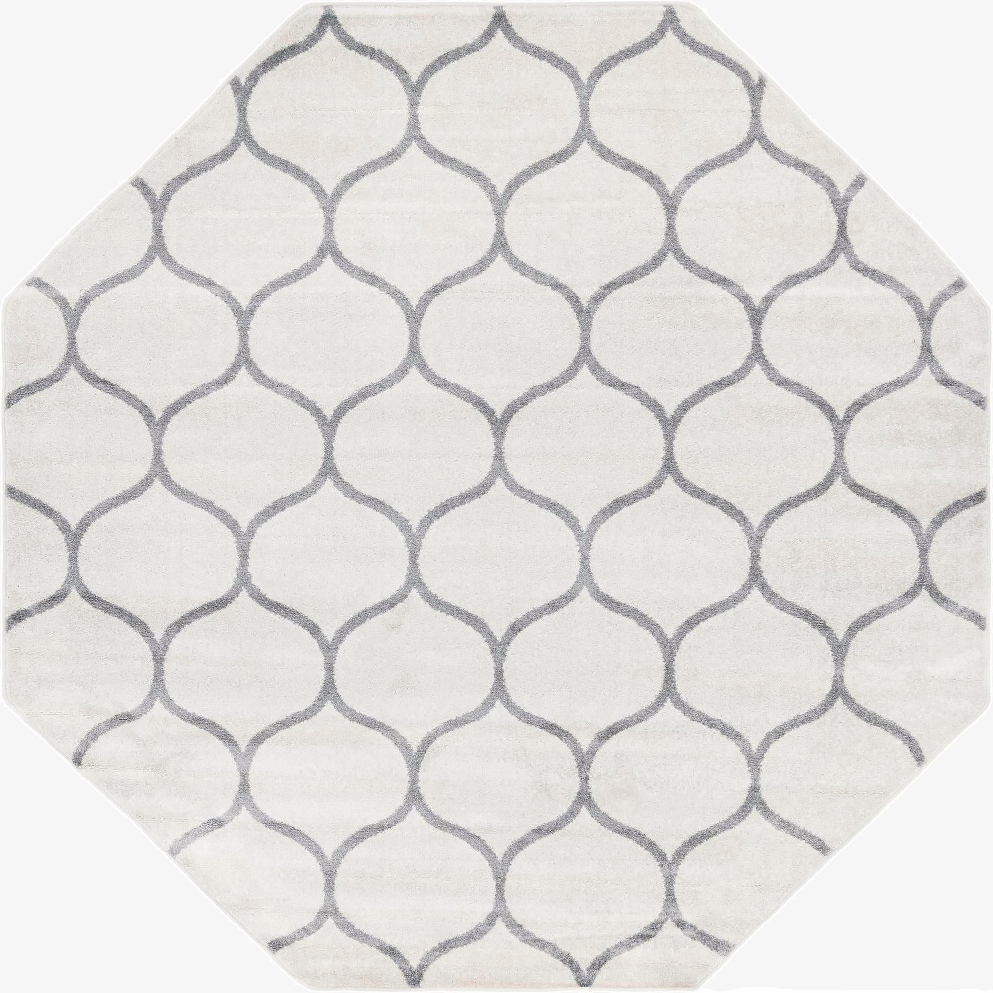  5' 3 x 5' 3 Lattice Frieze Octagon Rug