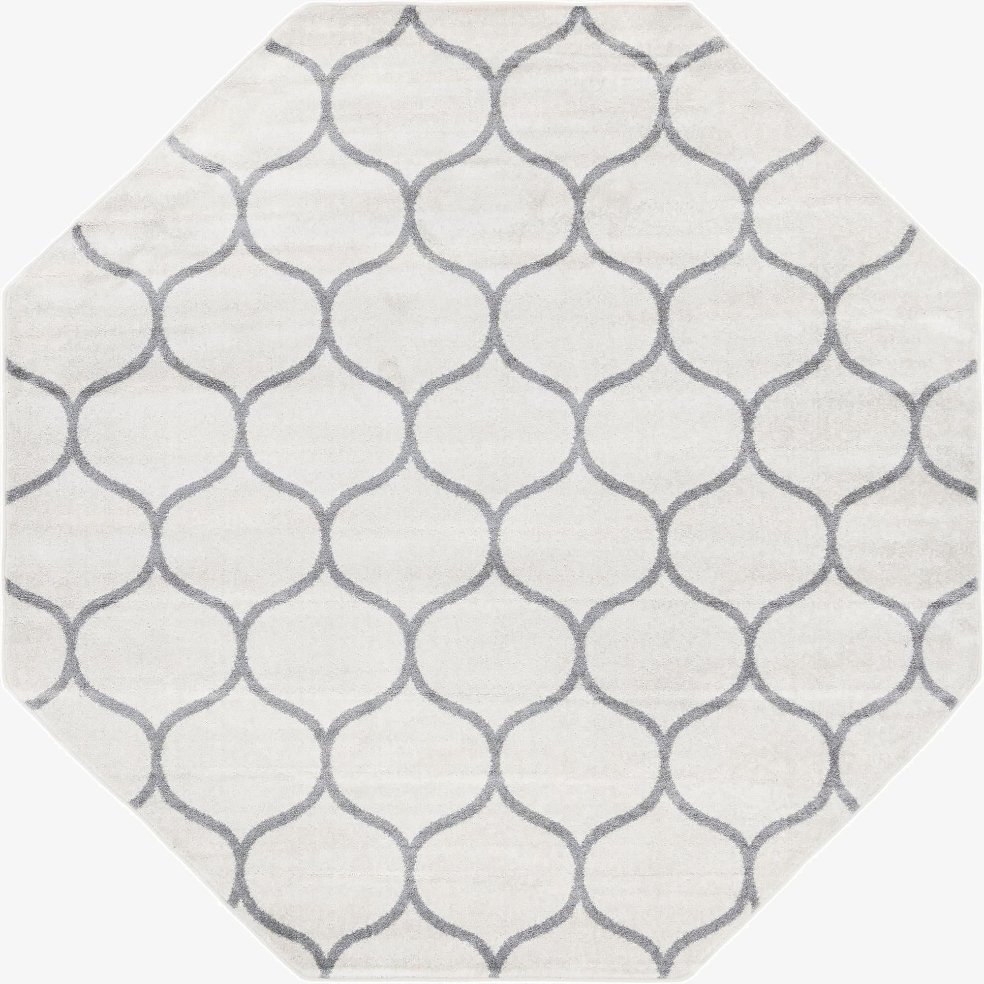  7' 10 x 7' 10 Lattice Frieze Octagon Rug