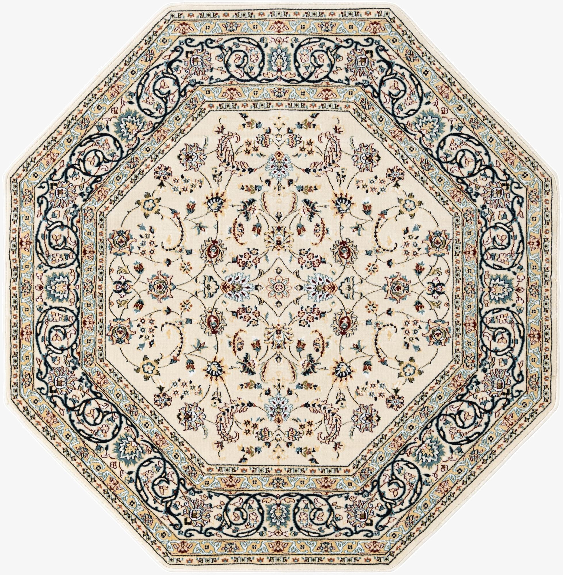 Primary image  6' x 6' Nain Design Octagon Rug