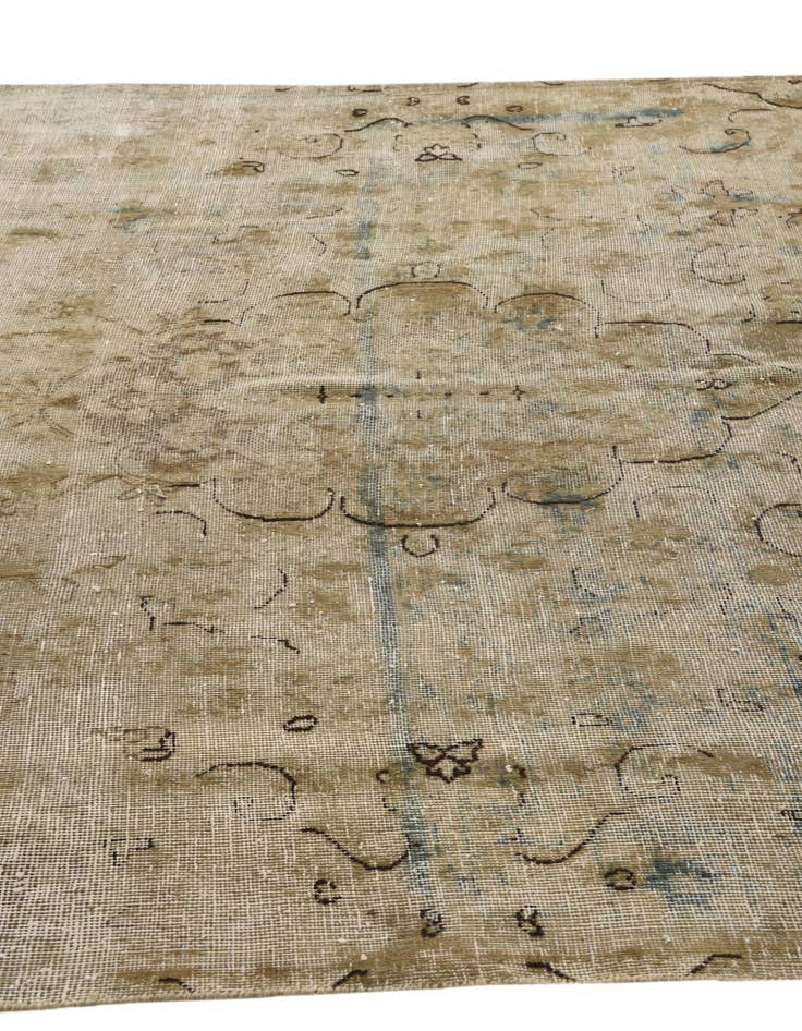 Detail image of  6' 1 x 10' 3  Hand Knotted Ultra Vintage Persian Wool Rug