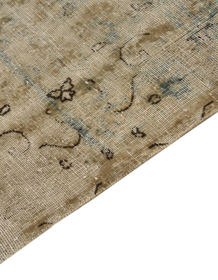 Detail image of  6' 1 x 10' 3  Hand Knotted Ultra Vintage Persian Wool Rug