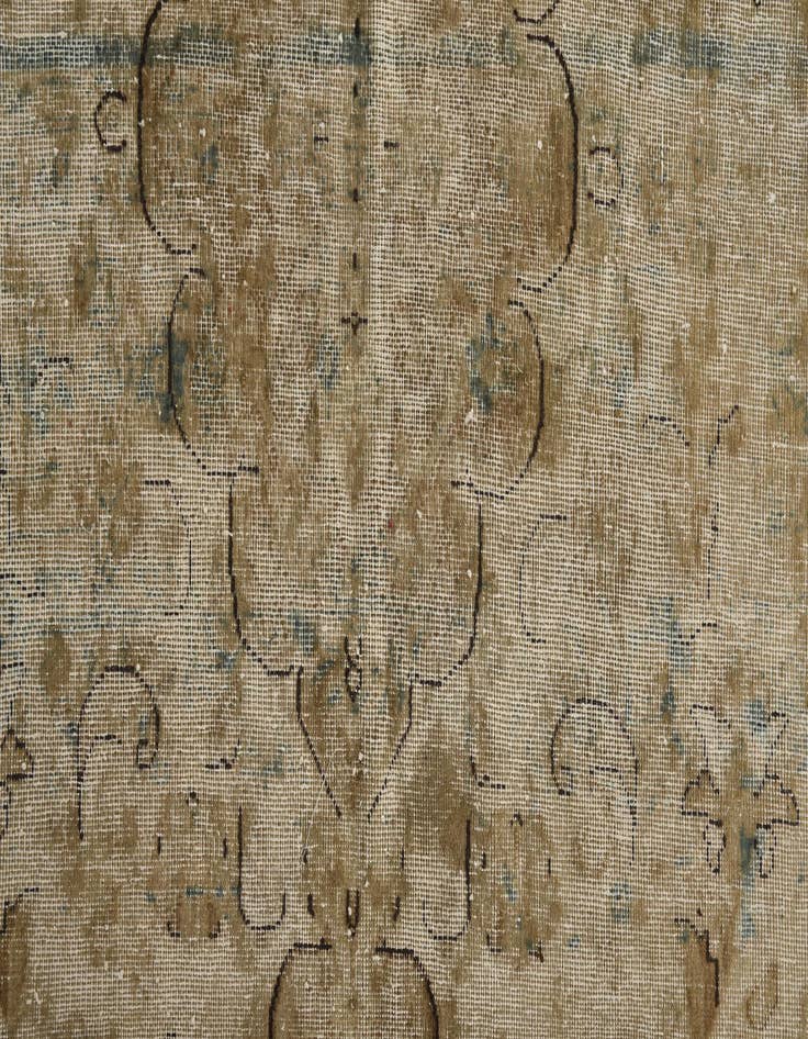Detail image of  6' 1 x 10' 3  Hand Knotted Ultra Vintage Persian Wool Rug