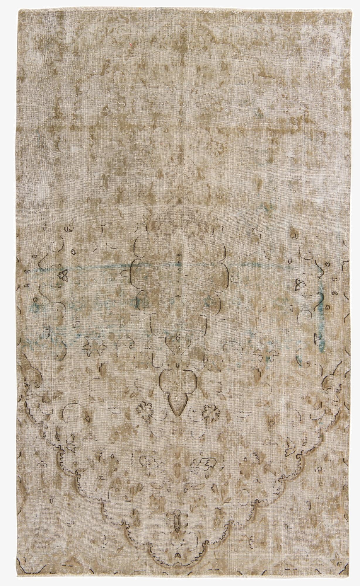  6' 1 x 10' 3  Hand Knotted Ultra Vintage Persian Wool Rug