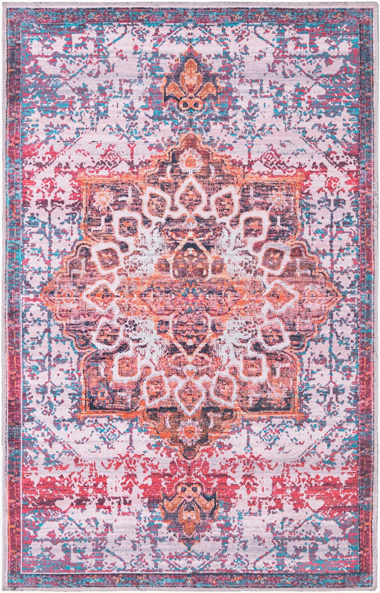  4' x 6'  Washable Francesca Rug