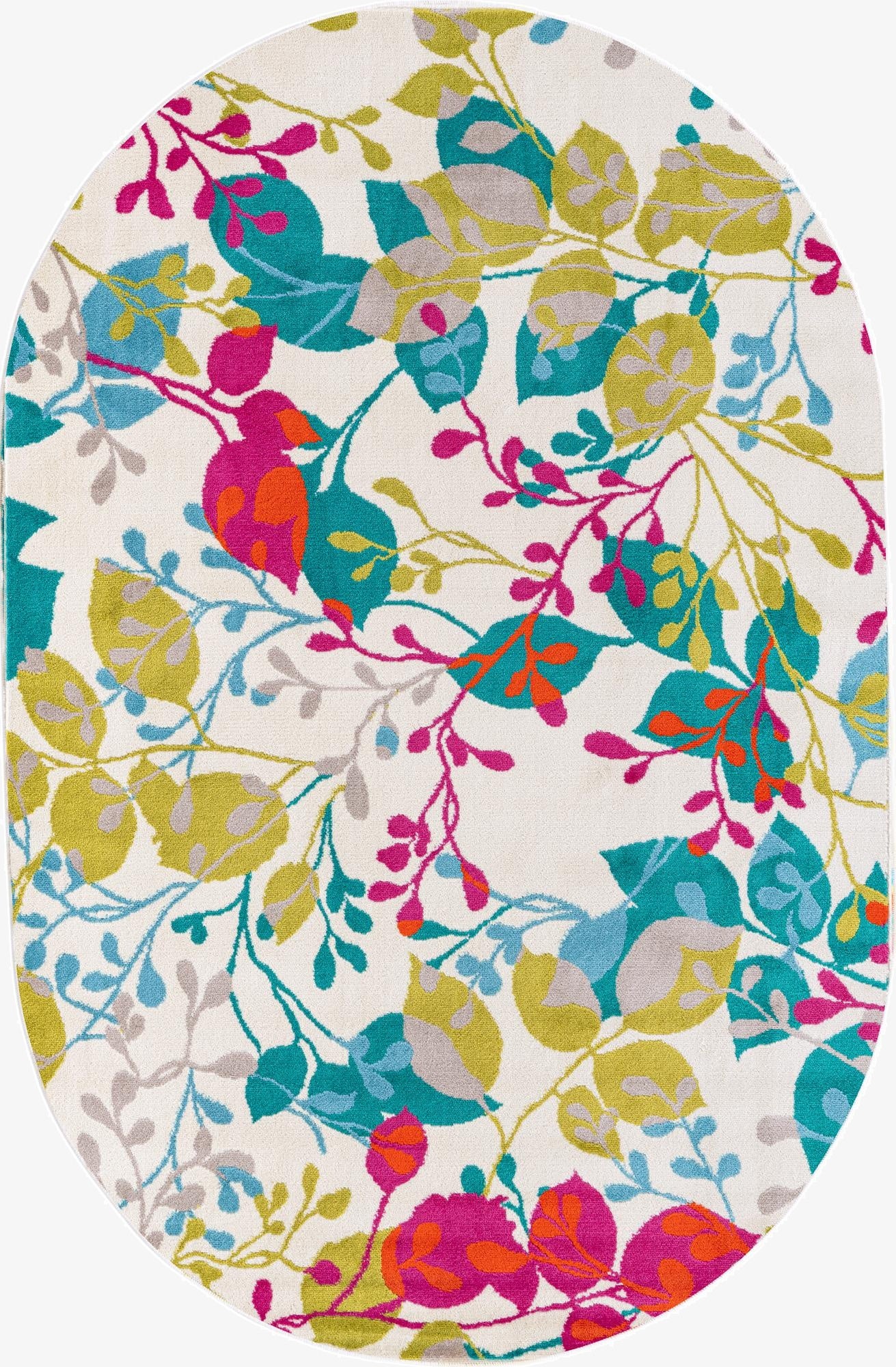  5' 3 x 8' Azalea Oval Rug