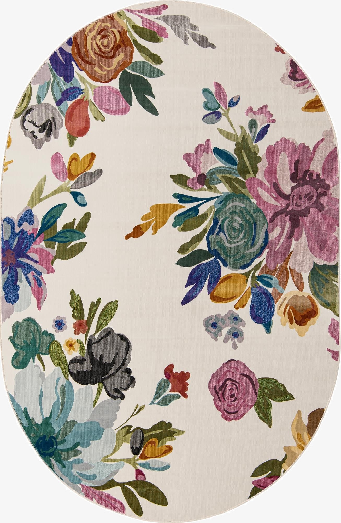  4' x 6' Blossom Oval Rug