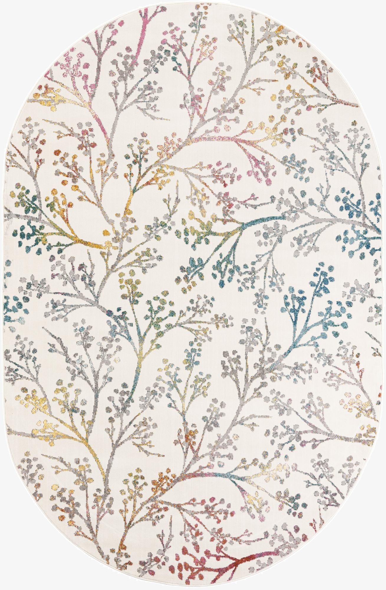 Primary image  6' x 9' Blossom Oval Rug
