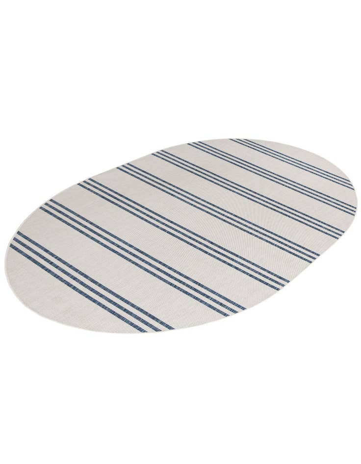 Detail image of  7' 10 x 10'  Washable Jill Zarin Anguilla Indoor / Outdoor Oval Rug