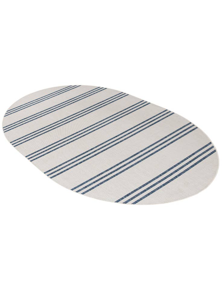 Detail image of  7' 10 x 10'  Washable Jill Zarin Anguilla Indoor / Outdoor Oval Rug