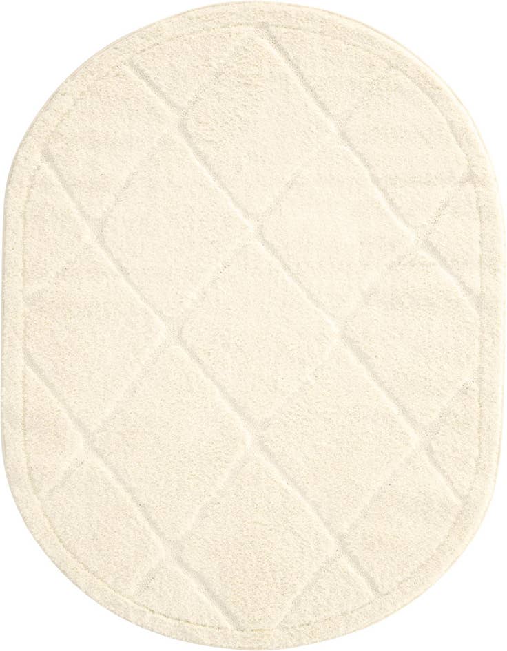 Detail image of 4' x 6' Lattice Shag Oval Rug