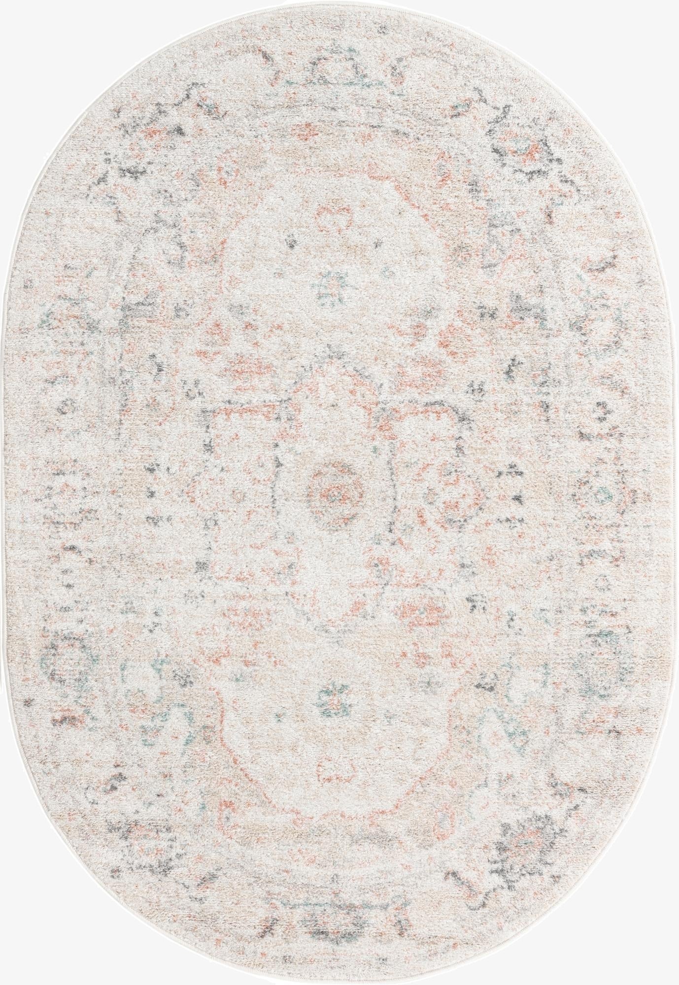  2' x 3' Madeline Vintage Oval Rug