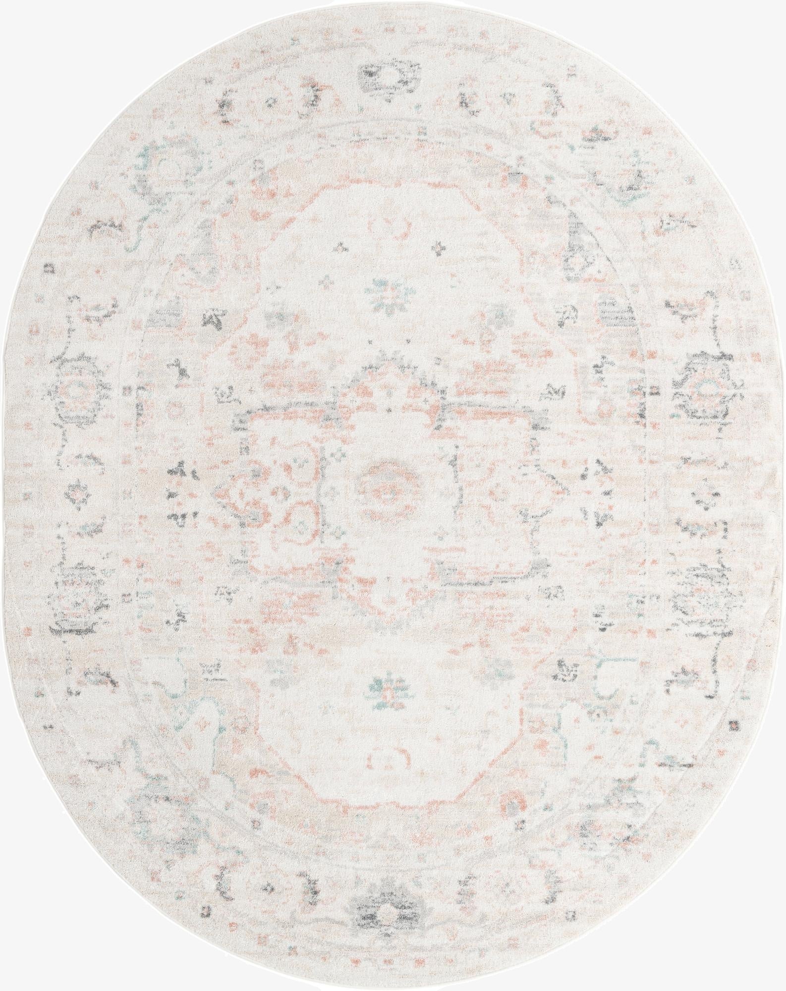  7' 10 x 10' Madeline Vintage Oval Rug