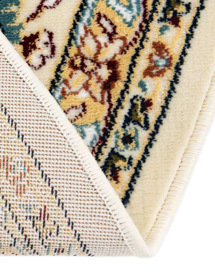 Ivory 4' x 6' Nain Design Oval Rug | Rugs.com