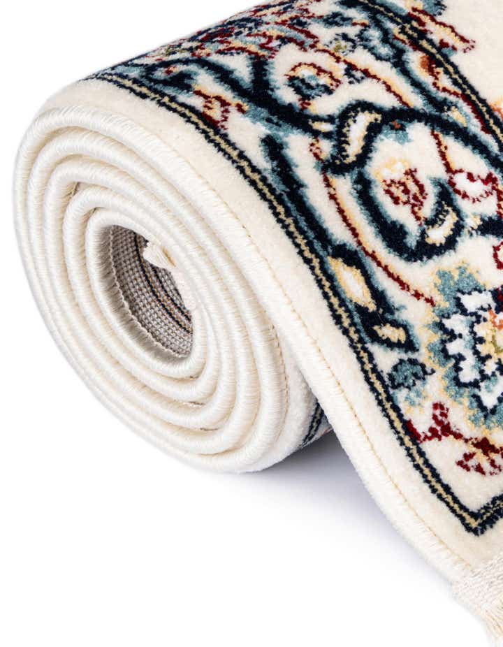 Ivory 4' x 6' Nain Design Oval Rug | Rugs.com