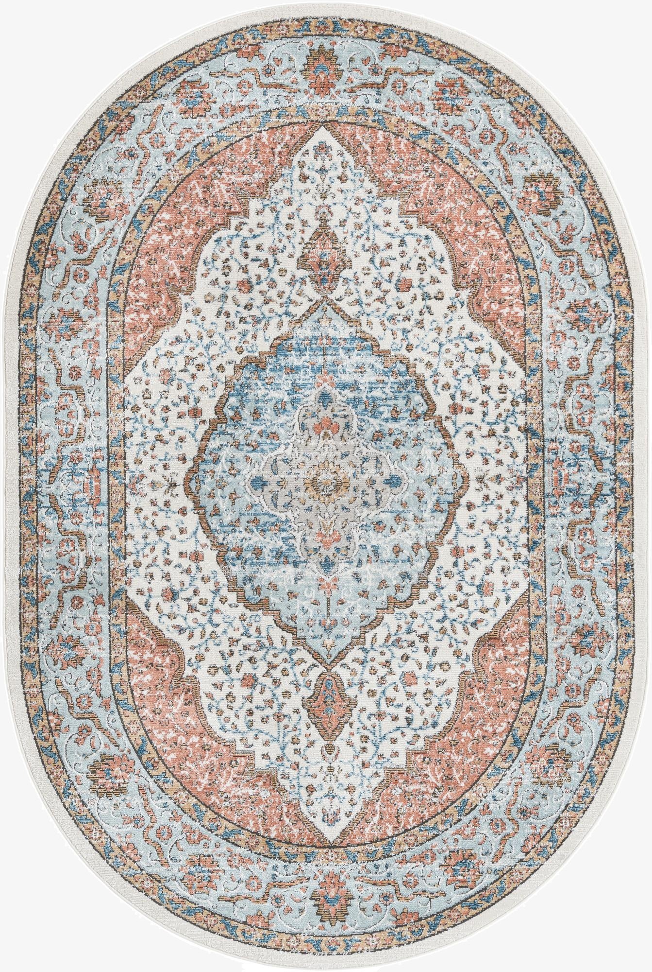  6' 1 x 9' Nyla Oval Rug