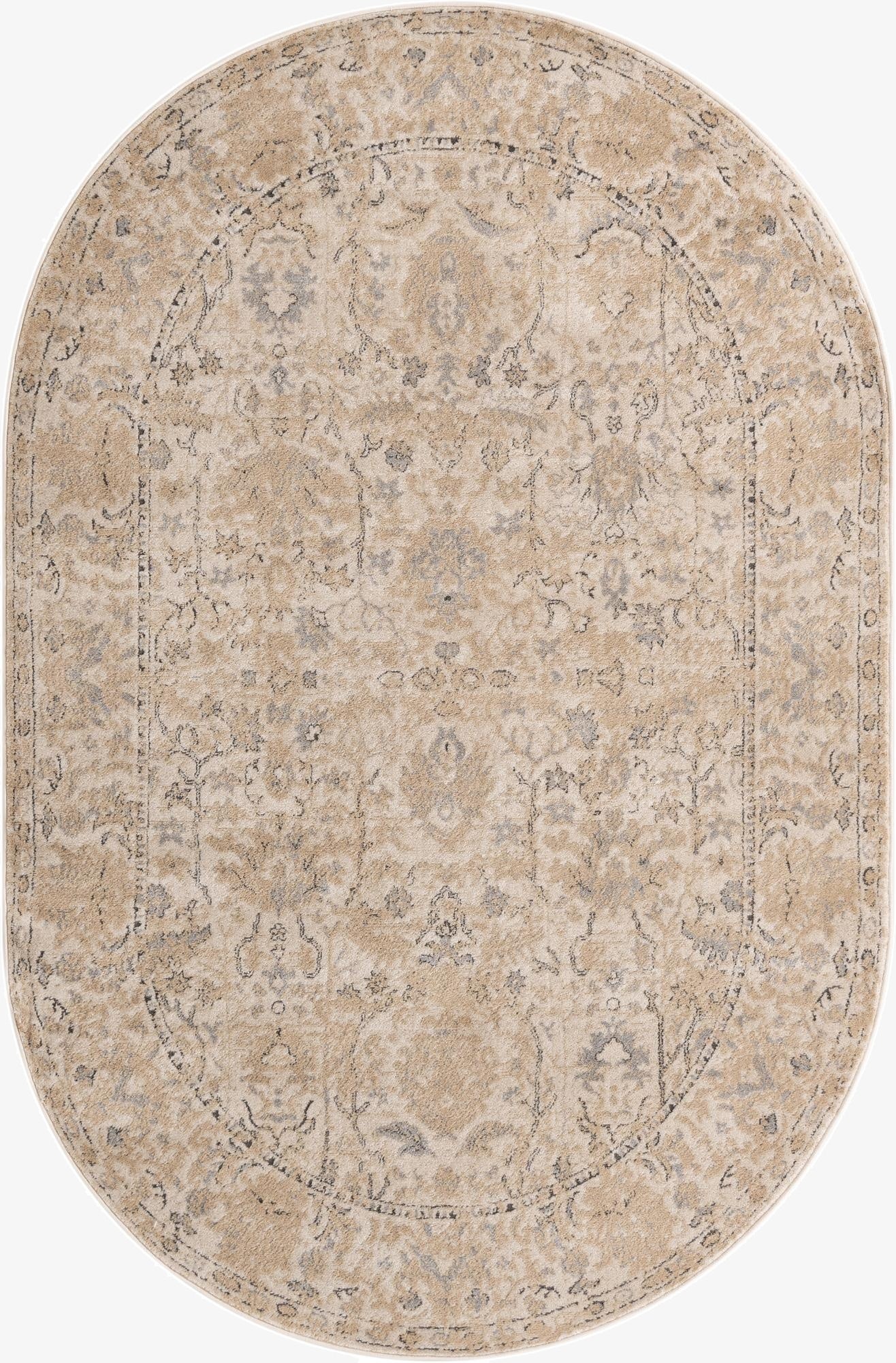  6' 1 x 9' Oregon Oval Rug