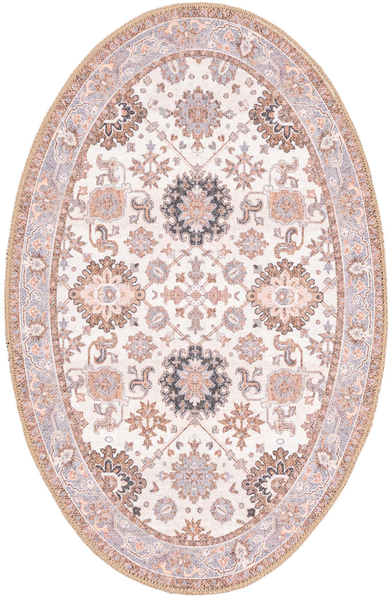 Ivory 2' x 3' 1 Timeless Oval Rug | Rugs.com