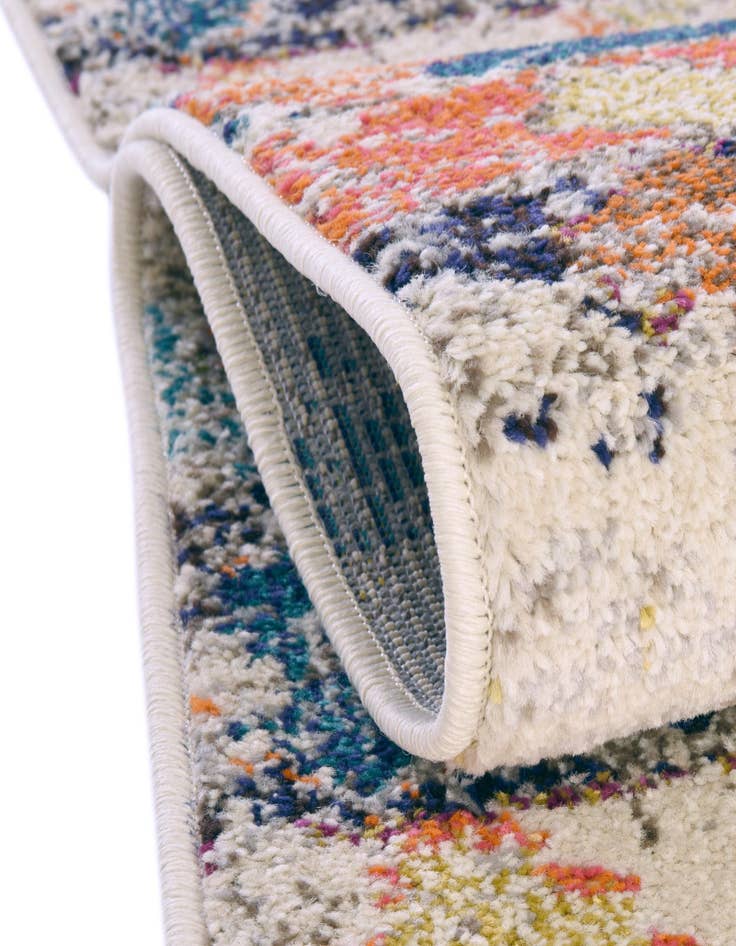 Detail image of  7' 10 x 10'  Washable Vivid Oval Rug