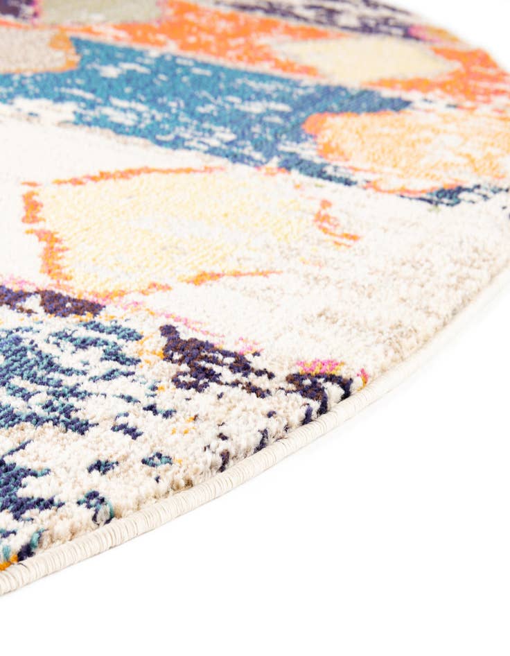 Detail image of  7' 10 x 10'  Washable Vivid Oval Rug