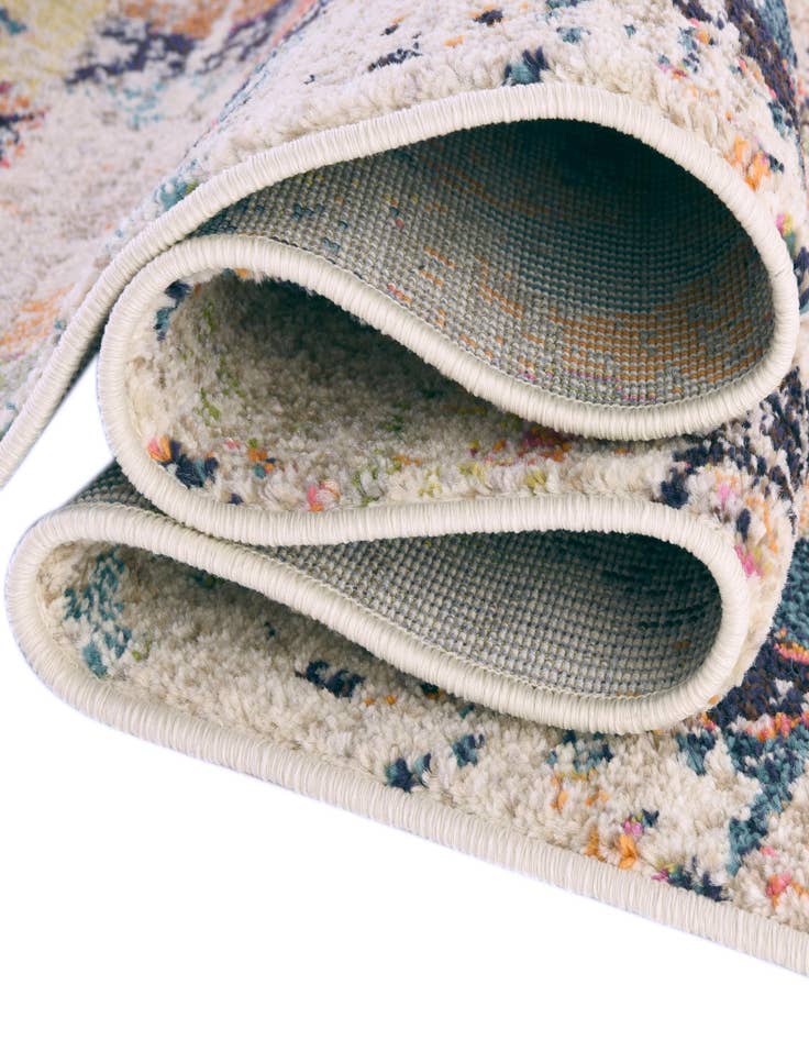 Detail image of  7' 10 x 10'  Washable Vivid Oval Rug