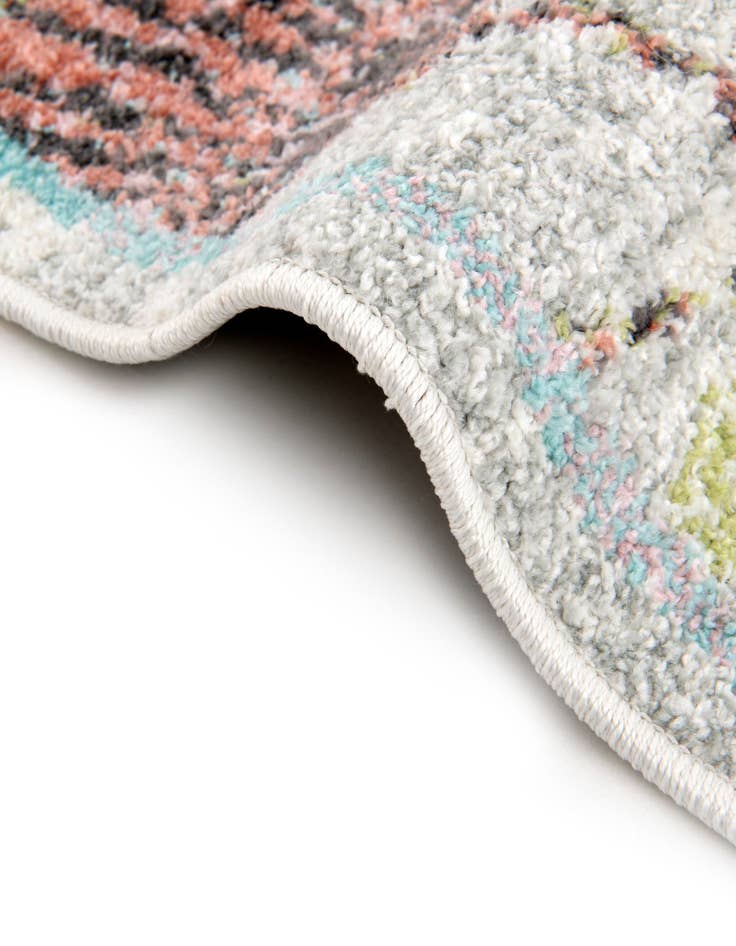 Detail image of  3' 3 x 5' 3 Flowers Whimsy Kids Oval Rug