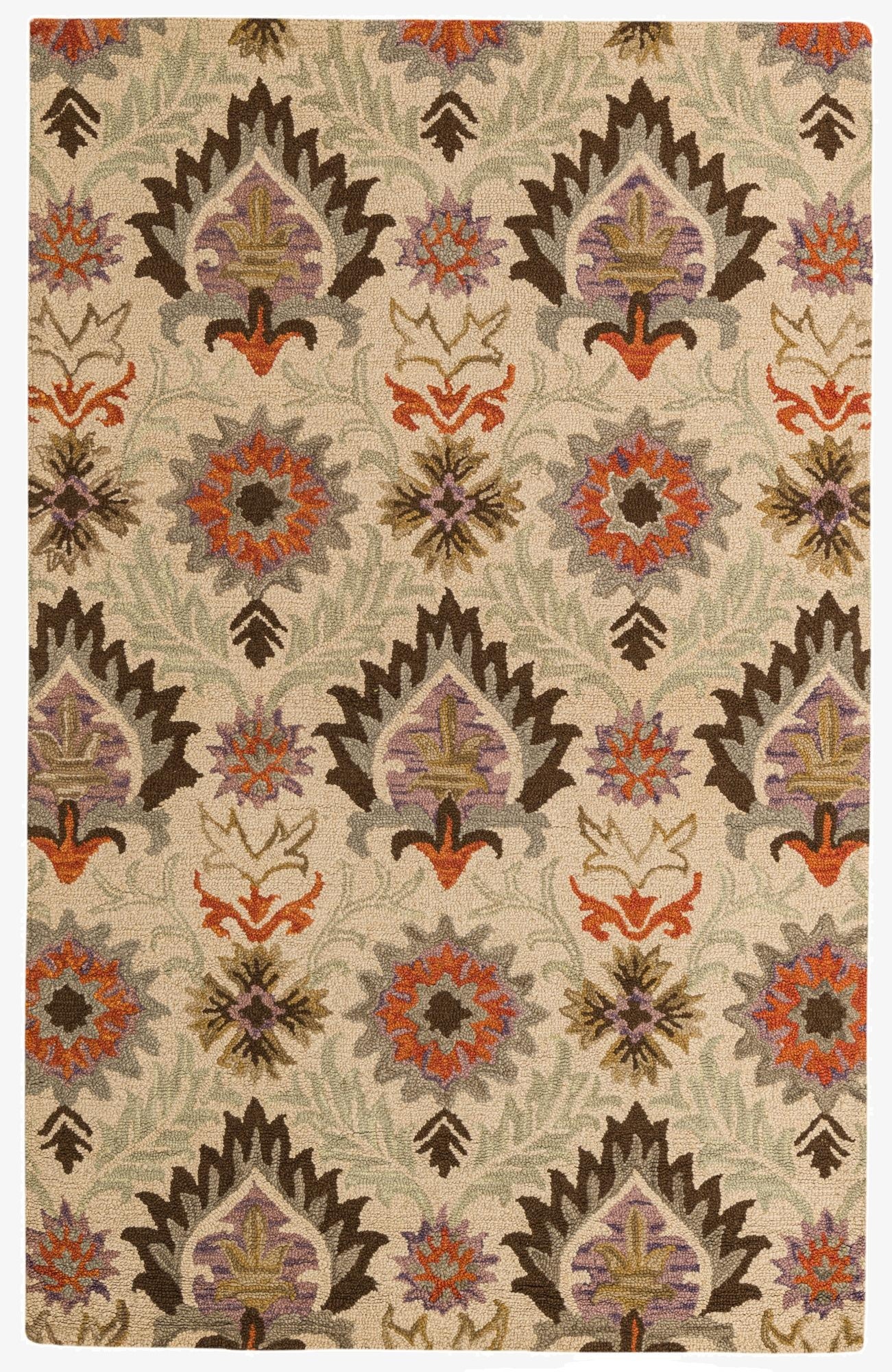  5' 1 x 8' Agra Wool Rug