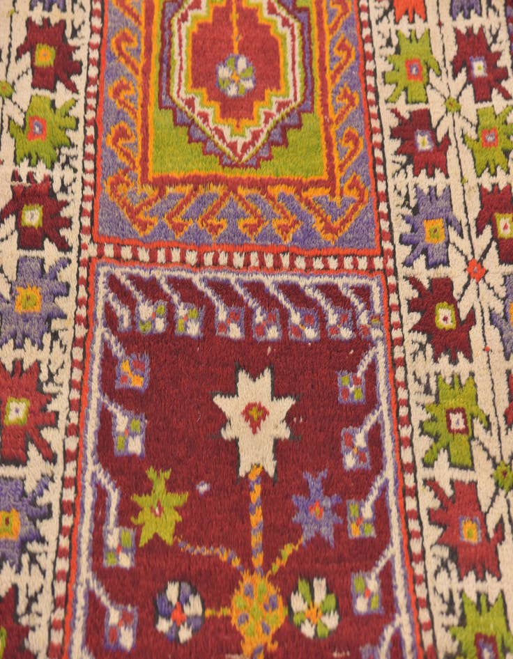 Detail image of  3' 2 x 5' 2  Hand Knotted Anatolian Oriental Wool Rug