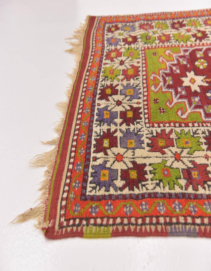 Detail image of  3' 2 x 5' 2  Hand Knotted Anatolian Oriental Wool Rug